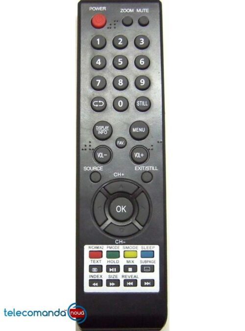 Telecomanda televizor E-BODA si Gutschneid Telecomanda care o comercializam are alt aspect decat originala .Functioneaza cu doua baterii R3 ( AAA )