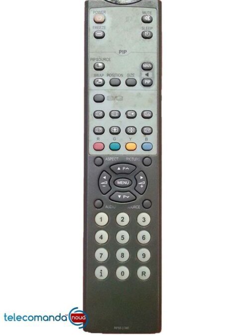 Telecomanda FUJITSU & SIEMENS RP55-27ME care o comercializam noi are alt aspect decat originala Compatibila la modelele FUJITSU & SIEMENS - DLT - 632V200 ,MYRICA V32-1T32134 FUNAI -NLC-3216 MIRAI- DTL-319 S 100 , DTL-522P201 , DTL-527V200 , DLT - 632V200 , RP55-27M , RP55-27ME Functioneaza cu doua baterii R3 ( AAA )