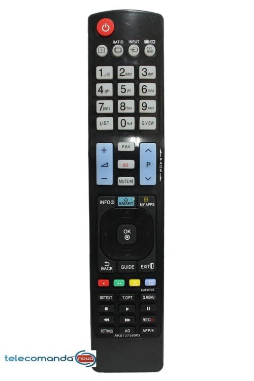 Telecomanda LG AKB73756502 Smart nu are nevoie de nici o setare suplimentara,avand aceeasi configurare ca  originala . Telecomanda LG AKB73756502 Smart pentru urmatoarele modele : FT M169 GRUNDIG ARGANTD82 FLAT ,  ST63-700FR/TOP ,  ST70-809/9SCHWARZ HAIER LET22T3CW , LT22R3CW LG LG-21 , LG-22 , RM-L915 , RM -L 930 ,  11GA 061AP , 15EL9500 , 15 LC 1 RB -MG , 15 LS 1R-ZK , 15LC1R , 17 LS 4R , 19 LD 320 , 19LD 320 -ZA , 19 LD 340 , 19LD 350 , 19 LD350- ZA ,  19LD 358 , 19 LD 359 , 19 LE 330N , 19 LE 330N-ZA , 19LE 3300 , 19LE 3300 ZA ,19 LE3308 , 19LE 3308-ZA , 19 LE3309 , 19LE 3310, 19LE 3508 , 19 LG 3000,  19 LG 3050 , 19 LG 3100- ZA , 19 L H 2000- ZA , 19 LH 201 ,19 LH 250 C , 19 LS 3500 , 19 LS 3500-ZA , 19 LS 4D -ZB-2 ,19LS ,19 LS 4D -ZC-2 ,19 LS 4D -ZD-2 ,19LU 250 U , 19 LU 4000-ZB , 19LU 4010 - ZC , 19 LU 5000-ZA , 19 LU 5010 -ZA ,19 LU 5010 -ZC ,19 LU 5020 -ZC , 19 LV 250A , 19 LV 250A - ZA ,19 LV 2500 , 19 LW  250 U , 19 LD 320-2 , 19LV 250U , 19 LD320 -2 , 19 LV 250U , 20 HIZ 11 ,  20 HIZ 12 , 20 HR 11 ,20 LA 90 , 20 LC 1R - ZB , 20 LC 1R-ZC , 20LC 1R ZG , 20 LC 1 RB , 20 LC 1RB-MG , 20 LS 1R -ZG Functioneaza cu 2 baterii R3