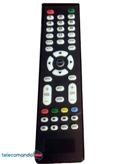 Telecomanda LED HD TV LCD Telecomanda care o comercializam noi are alt aspect decat originala Telecomanda care o oferim noi in locul ei : Va rugam sa verificati compatibilitatea cu cea originala a televizorului Echipa  https://telecomandanoua.ro  face eforturi permanente pentru a verifica informatiile asociate produselor din aceasa pagina si pentru a pastra acuratetea acestora. Atat specificatiile tehnice cat si imaginile prezentate au caracter informativ si poate  contine erori de operare sau inadvertente. Daca sezizati o problema va rugam  sa ne anuntati  ! Aceastea precum si preturile produselor pot fi modificate de catre producator fara preaviz si nu constituie o obligativitate contractuala. In general: pe orice aparat exista undeva atasata o eticheta lipita  cu modelul si numarul acestuia. Daca nu puteti identifica aparatul   in baza noastra de date, va rugam sa ne scrieti toate numerele de pe eticheta si o poza cutelecomanda . Puteti sa ne trimiteti pe Watssap sau formularul de contact . Aceste date ne ajuta sa cautam noi telecomanda  pentru televizorul dumneavoastra . La cele mai multe aparate TV, eticheta cu modelul se afla in partea din spate a aparatului. Telecomanda LED HD TV LCD functioneaza cu doua baterii R3 ( AAA )