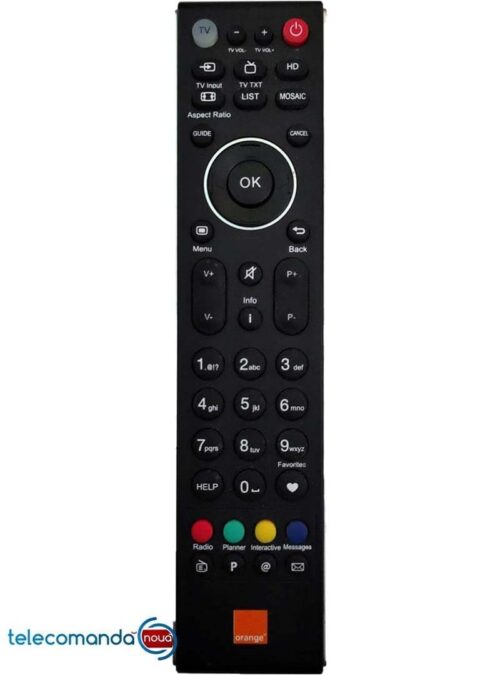 Telecomanda inlocuitoare Orange pe care o comercializam noi are alt aspect decat originala .Functioneaza cu doua baterii R3 ( AAA )