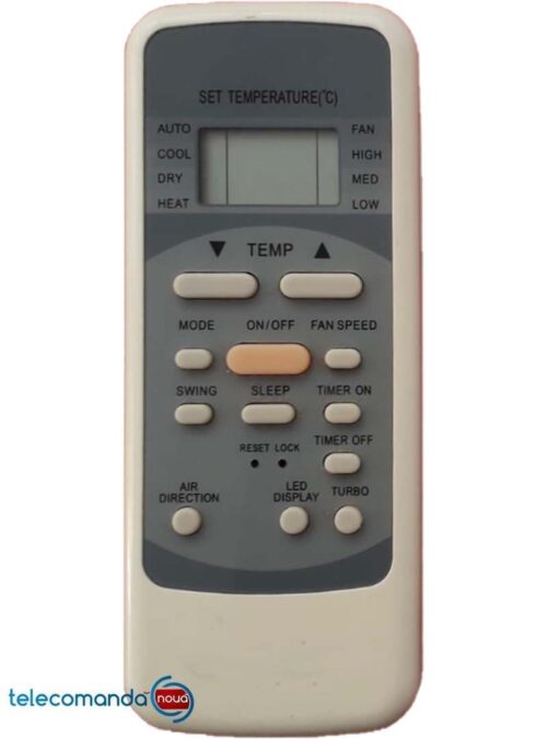 Telecomanda aer conditionat PLATINIUM 7 R51H AC-12V1   pe care o comercializam este diferita fata de cea din poza. Se ofera o telecomanda care nu are nevoie de setari suplimentare  complicate, functioneaza cu 2 baterii R 3 ( AAA) . Telecomanda inlocuieste originalul. Telecomanda aer conditionat PLATINIUM 7 R51H AC-12V1 Va rugam sa verificati compatibilitatea cu cea originala de aer conditionat.