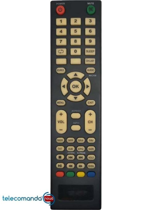 Telecomanda pentru televizor MIIA functioneaza la modelele  MIIA-MT 32 A 02 ,MT 39 A 02 ,MT49KS02 Telecomanda pe care o comercializam noi nu are  acelasi  aspect ca in poza de prezentare dar functioneaza la fel . Functioneaza cu doua baterii R3 (AAA)