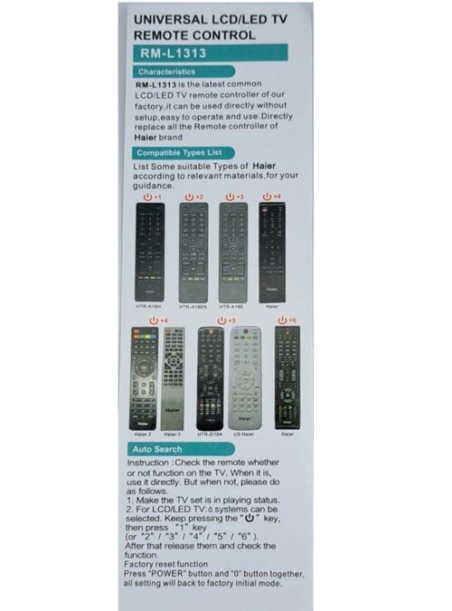 Telecomanda universala Haier RM-L1313 PRO PROSPECT 2