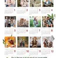 Calendar personalizat cu 12 poze