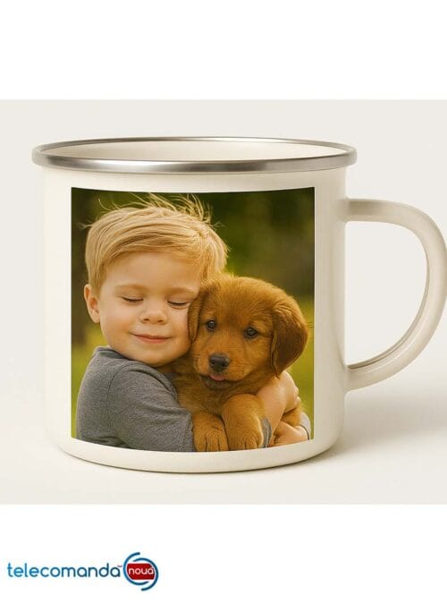 Cană Personalizată de Email cu Pozele Tale