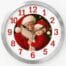 Ceas personalizat cu Mos Craciun