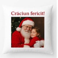 Pernă personalizata cu Moș Crăciun 1