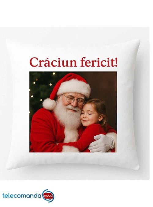 Pernă personalizata cu Moș Crăciun 1