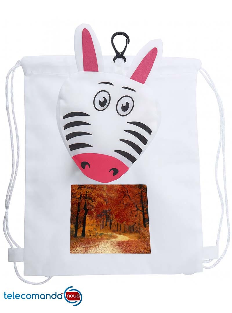 Rucsac cu poza ta cu Zebra